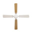 Ventilador decorativo de techo Masterfan Condesa 42 de 4 aspas de MDF blancas con estructura blanca