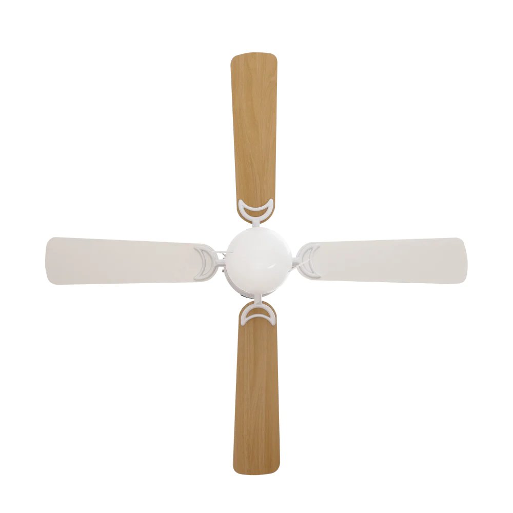 Ventilador decorativo de techo Masterfan Condesa 42 de 4 aspas de MDF blancas con estructura blanca
