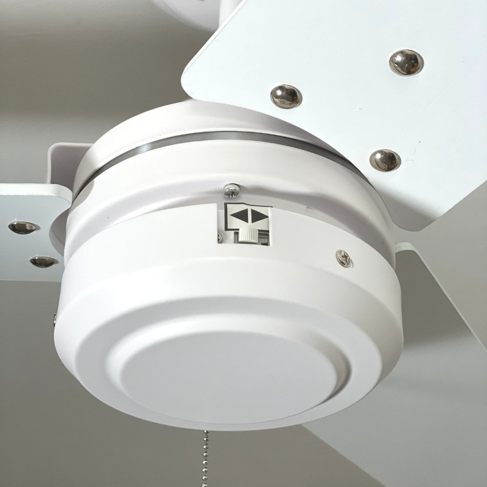 Ventilador decorativo de techo Masterfan Bianco 52 de 3 aspas de MDF blancas con acabado blanco