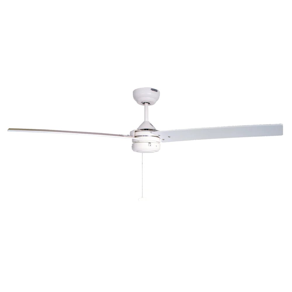 Ventilador decorativo de techo Masterfan Bianco 52 de 3 aspas de MDF blancas con acabado blanco