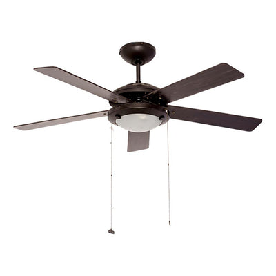 Ventilador decorativo de techo Masterfan Esparta 52 de 5 aspas de MDF reversibles con pantalla blanca