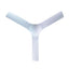 Ventilador decorativo de techo Masterfan Luna 52 de 3 aspas largas de ABS en color blanco