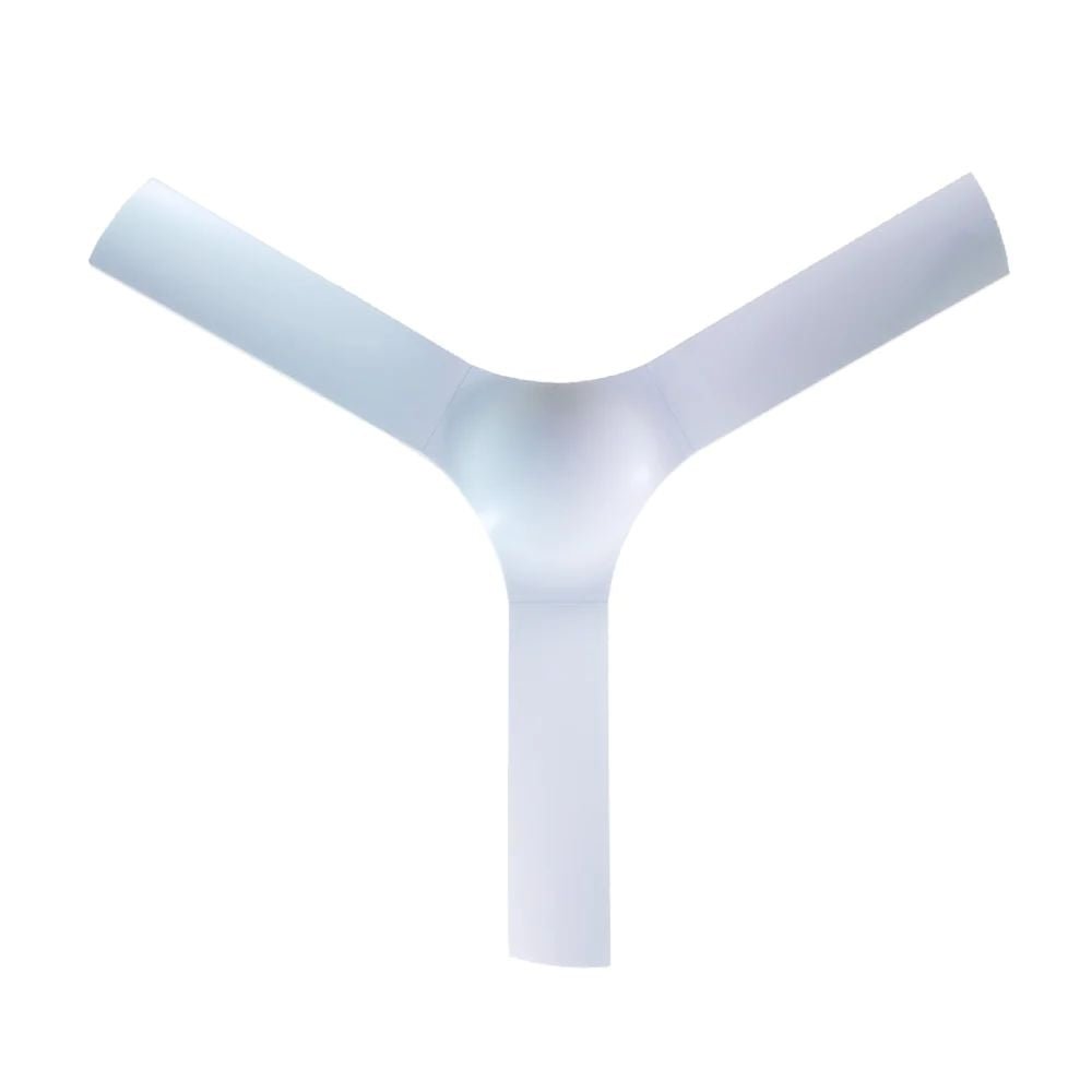 Ventilador decorativo de techo Masterfan Luna 52 de 3 aspas largas de ABS en color blanco