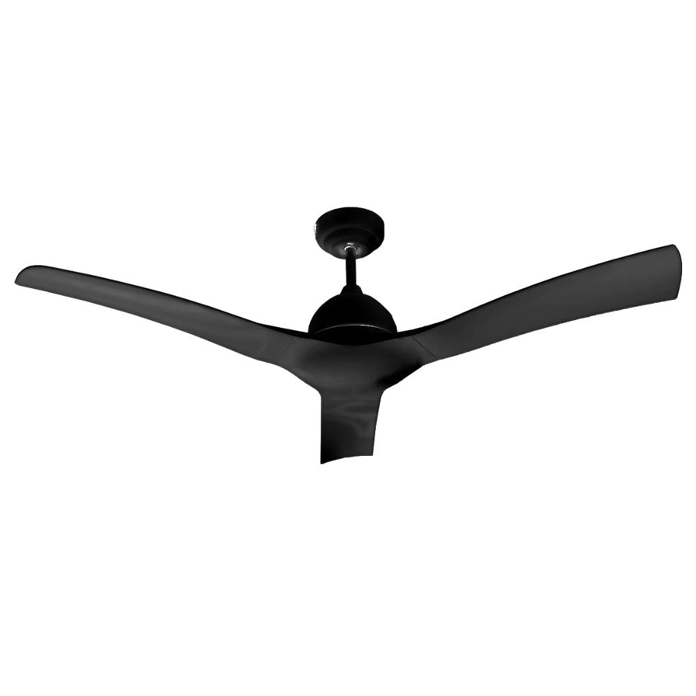 Ventilador decorativo de techo Masterfan Eclipse 52 de 3 aspas largas de ABS en color negro