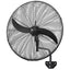 Ventilador industrial de pared Masterfan Huracán 30 pulgadas color negro con dos aspas de metal y canastilla de acero