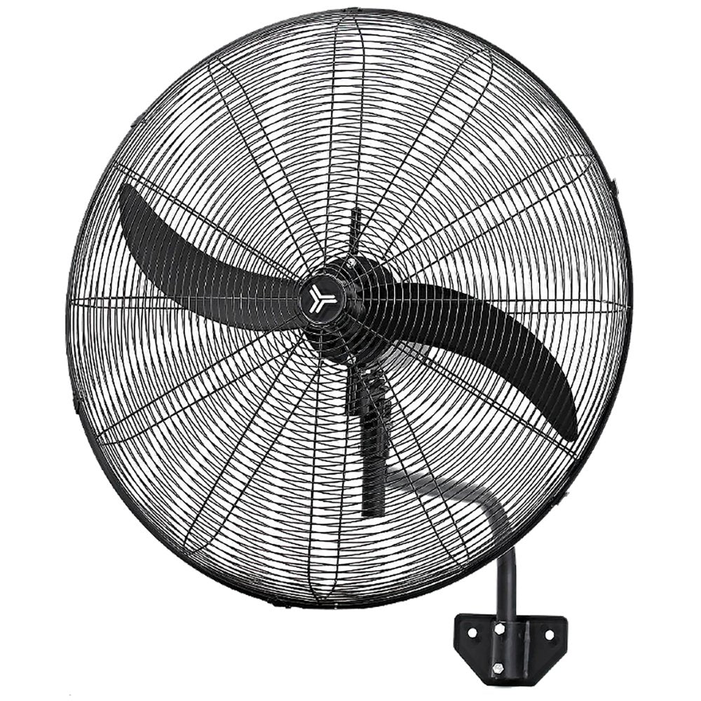 Ventilador industrial de pared Masterfan Huracán 30 pulgadas color negro con dos aspas de metal y canastilla de acero