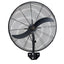 Ventilador industrial de pared Masterfan Huracán 30 pulgadas color negro con dos aspas de metal y canastilla de acero