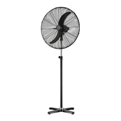 Ventilador industrial de pedestal Masterfan Huracán 30 color negro con dos aspas