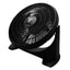 Ventilador industrial de piso Masterfan Horus 20 pulgadas color negro con cinco aspas para interior