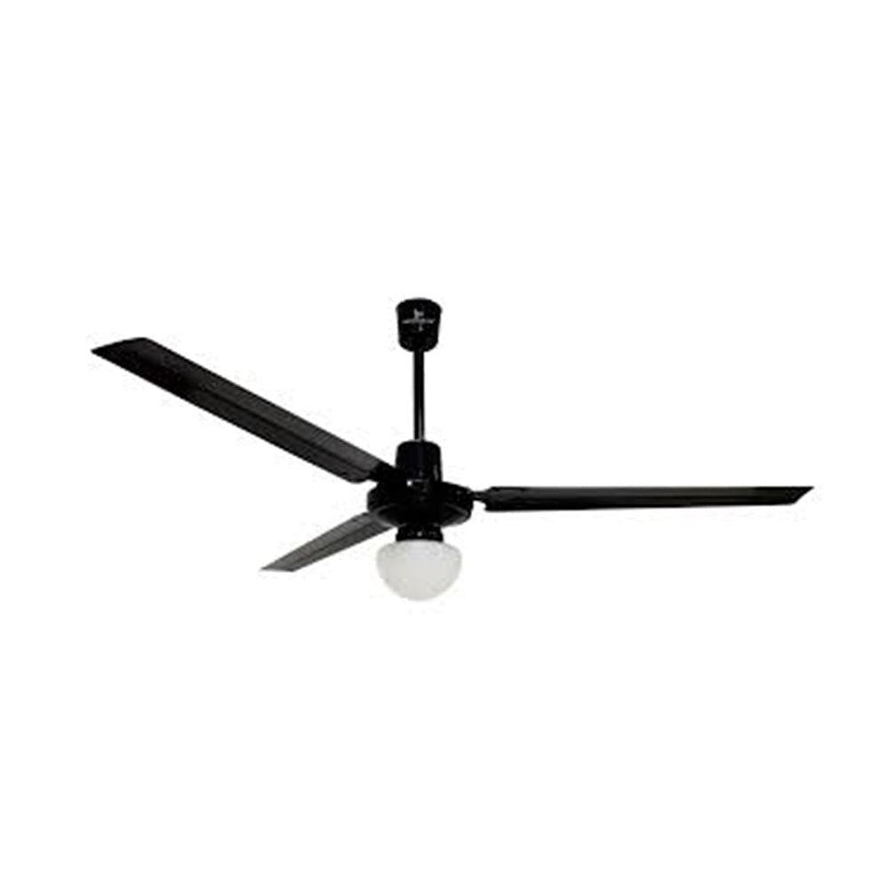 Ventilador industrial de techo Masterfan Icarus con luz y aspas de metal para interior