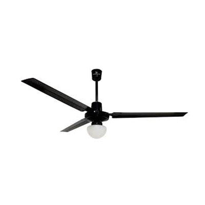 Ventilador industrial de techo Masterfan Icarus con luz y aspas de metal para interior