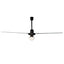 Ventilador industrial de techo Masterfan Icarus con luz y aspas de metal para interior
