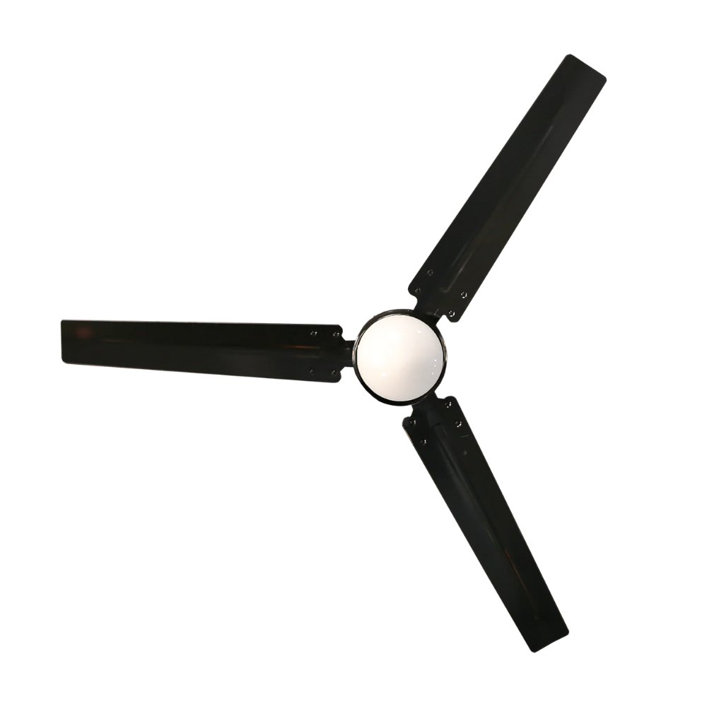 Ventilador industrial de techo Masterfan Icarus con luz y aspas de metal para interior