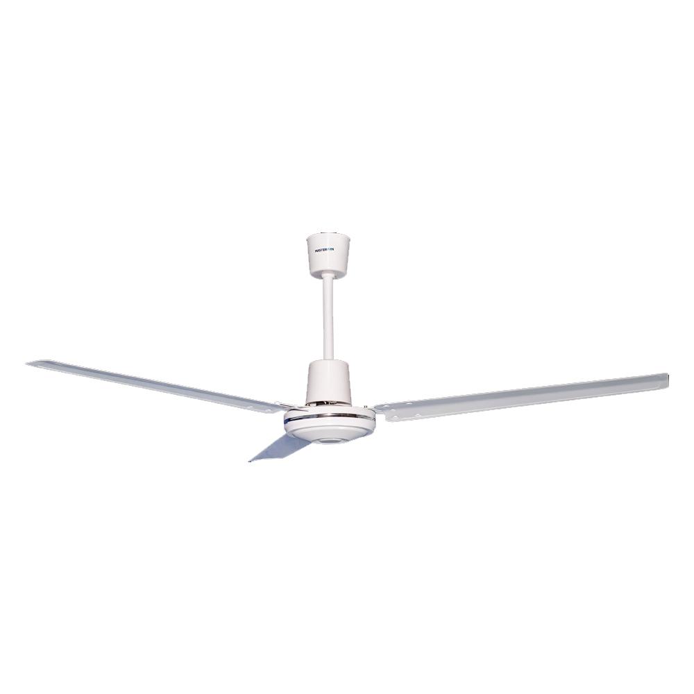 Ventilador industrial de techo Masterfan Prometheus 56 pulgadas color blanco con tres aspas de metal para interior
