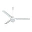 Ventilador industrial de techo Masterfan Prometheus 56 pulgadas color blanco con tres aspas de metal y luz para interior