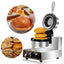 Wafflera Migsa WTB1, eléctrica, en acero inoxidable.