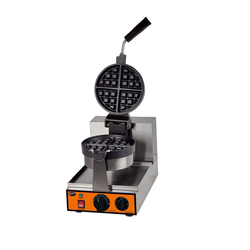 Wafflera Migsa Essential WBME-2, wafflera belga sencilla, en acero inoxidable.
