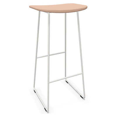Banco alto Infiniti Klejn 113-5400H-P con base trineo de acero y asiento de polipropileno de color