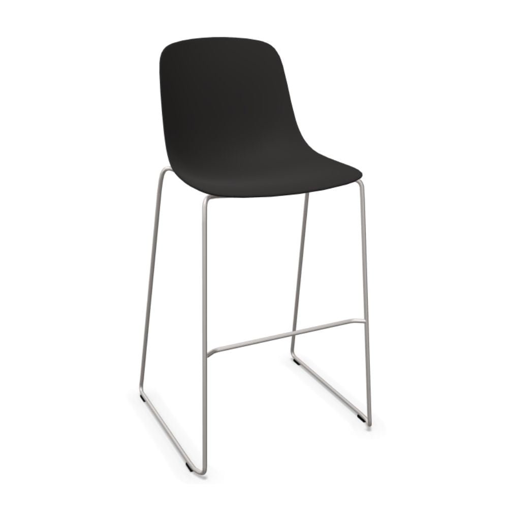 Banco bajo Infiniti Pure Loop Mono con carcasa de polipropileno y respaldo envolvente