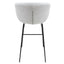 Banco alto Kingstrong Tucson con base metálica negra y asiento y respaldo tapizados de color