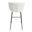 Banco alto Kingstrong Tucson con base metálica negra y asiento y respaldo tapizados de color