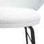 Banco alto Kingstrong Tucson con base metálica negra y asiento y respaldo tapizados de color