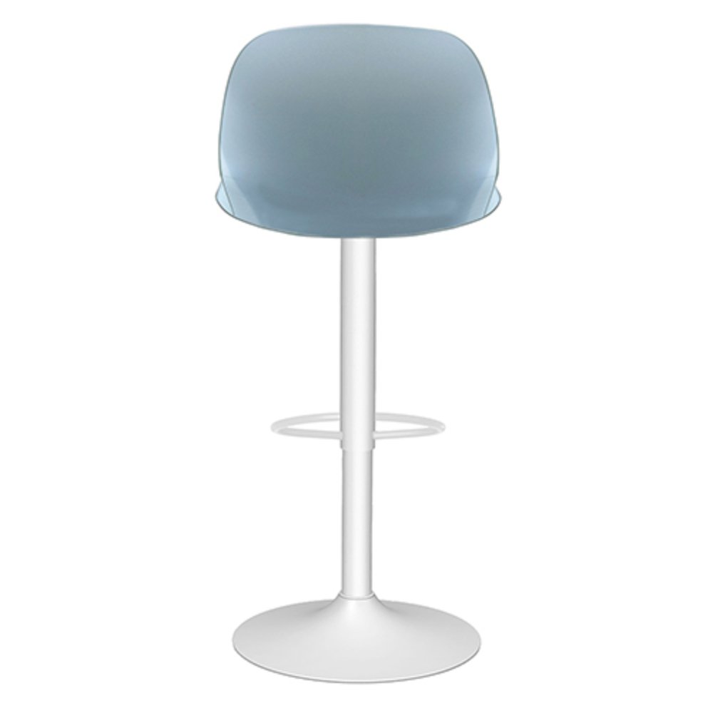 Banco alto Offiho Koln OHV-7216P con altura ajustable, base de plato redondo de acero y descansa pies.