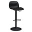 Banco alto Offiho Koln OHV-7216P con altura ajustable, base de plato redondo de acero y descansa pies.