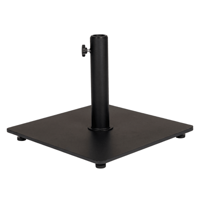 Base de parasol Resol Flexo 35 en acero color negro para áreas exteriores y terrazas
