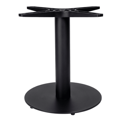 Base RESOL TAPIES Ø40 en hierro fundido negro con columna y muesca antigiro