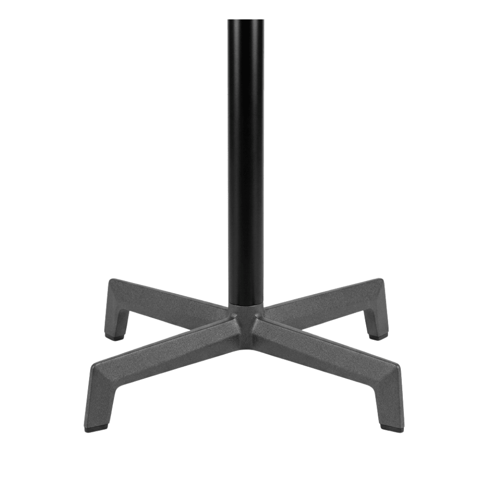 Base cuadrada RESOL SPUTNIK con contrapeso de hierro y tubo de aluminio anodizado