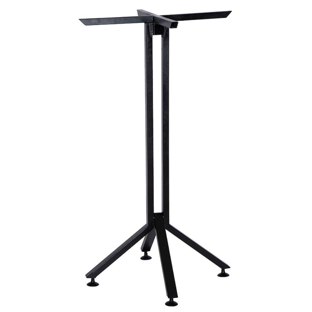 Base de mesa rectangular Albar AR-124 P en acero con perfil cuadrado en acabado negro o gris