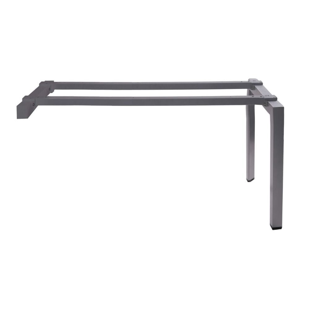 Estructura para mesa Gersa E-FC170X60 incrustable con pata florense y pata corta en color gris