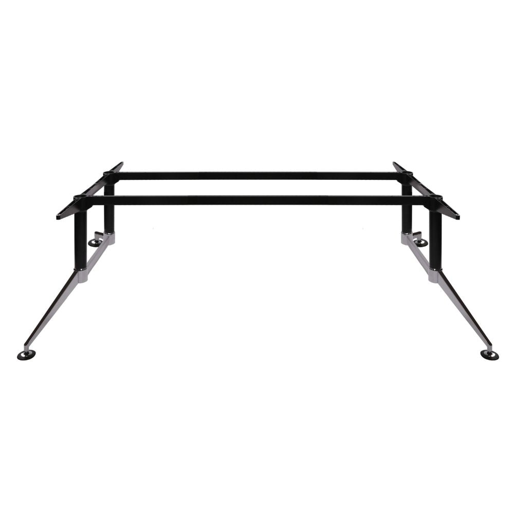 Estructura negra GERSA E-LMJ240X120 para mesa incrustable con pata florense y pata corta