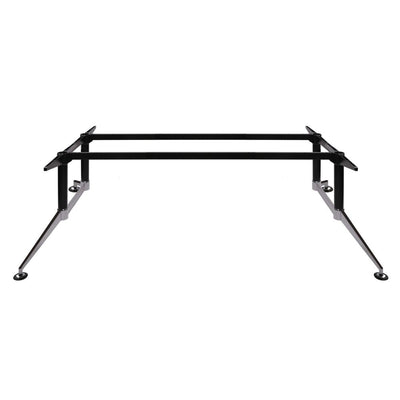 Estructura negra GERSA E-LMJ240X120 para mesa incrustable con pata florense y pata corta