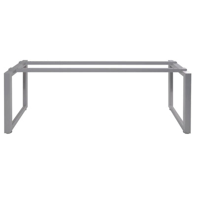 Estructura gris GERSA E-M200X70 para mesa con dos patas y pantalla metálica