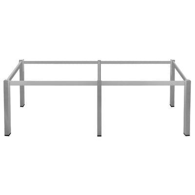 Estructura gris GERSA E-Z300X120 para mesa con seis patas individuales