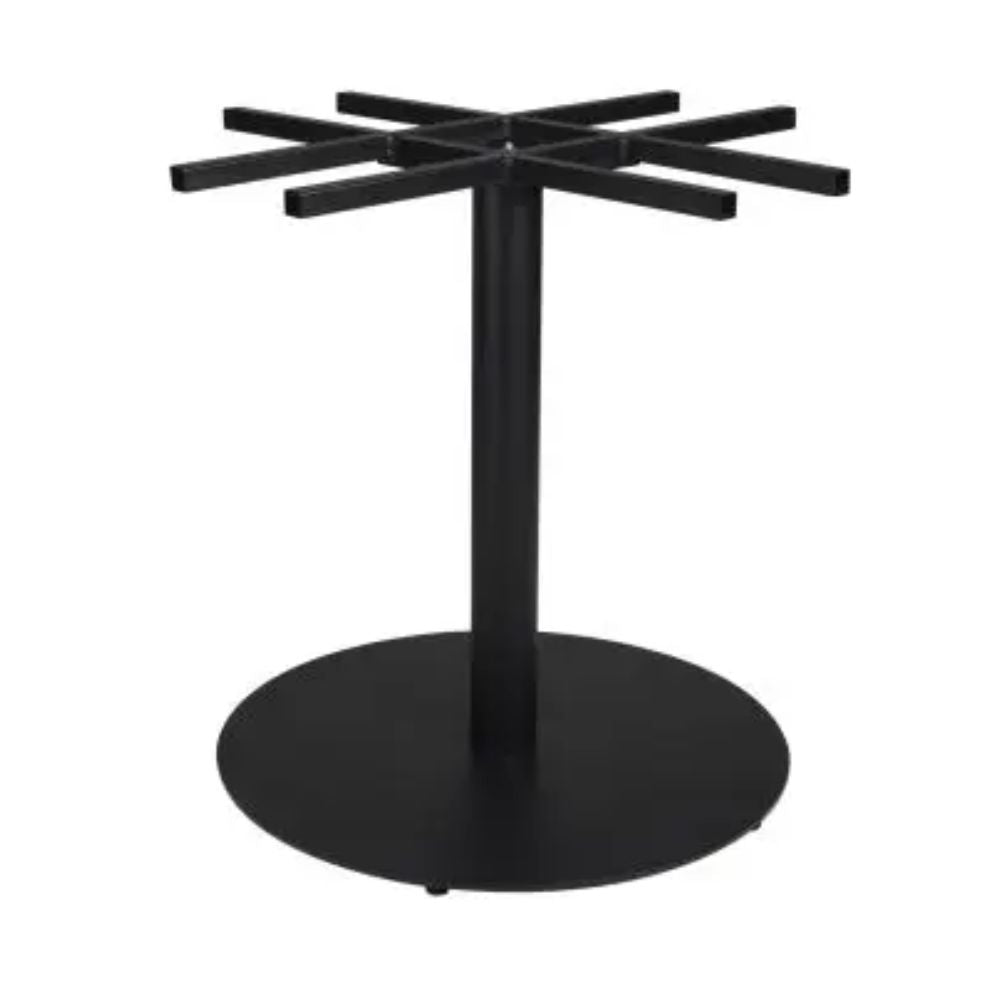 Pie central Resol Tapies XL en hierro fundido con base redonda anti giro en color negro