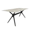 Mesa rectangular RESOL VELA L 200x90 con tapa HPL y pie central de fibra de vidrio enlazado por barra de aluminio