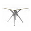 Base y cubierta cuadrada Resol Vela S 80x80 con pie de fibra de vidrio con PP y tapa HPL.