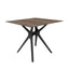 Mesa cuadrada RESOL VELA S 90x90 con tapa HPL y pie central de fibra de vidrio enlazado por barra de aluminio