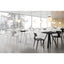 Mesa redonda para cafetería Colos VU B/T-1100 con base tripie metálica y cubierta multicapa laminada HPL