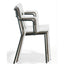 Silla comercial Colos C 1.2/1 de acero tubular galvanizado con pintura epóxica y descansabrazos