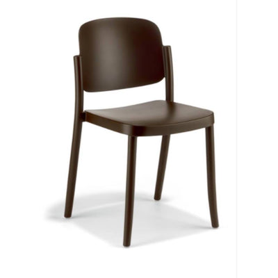 Silla comercial Colos Piazza 1 de polipropileno con fibra de vidrio, cuatro patas y estilo retro apilable