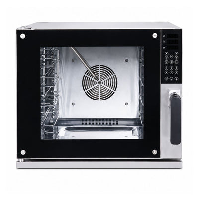 Horno de Convección Digital MIGSA SELECT HDM-600/220, 66 litros, 4 charolas 43.5 x 32.5 cm, acero inoxidable, 220V / 60Hz, para panadería y cocina profesional