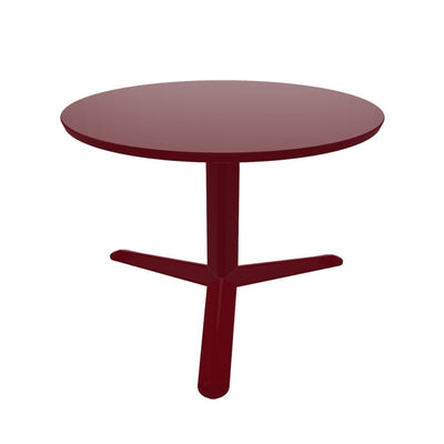Mesa Labenze ARKET 160-08620 con cubierta circular de acero y base de aluminio de tres puntas