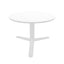 Mesa Labenze ARKET 160-08620 con cubierta circular de acero y base de aluminio de tres puntas