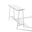 Mesa alta Labenze STEP 160-08200 con estructura de cuatro patas en acero recubierto y cubierta compacto