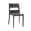 Silla apilable Labenze SAI 155-07300 de polipropileno reforzado con fibra de vidrio y cuatro patas