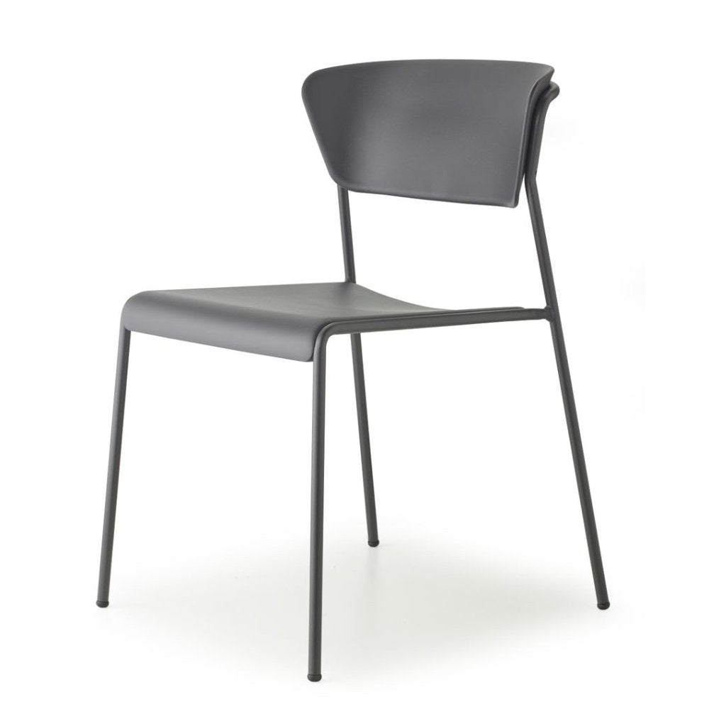 Silla Labenze Lisa 155-22000 apilable con asiento de tecnopolímero y estructura de acero